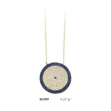 Harem Altın KLY09 14 Ayar Altın Nazar Boncuğu Kolye