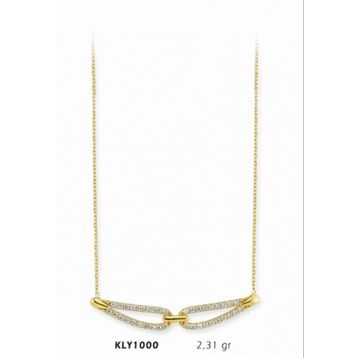 Harem Altın KLY1000 14 Ayar Altın Taşlı Kolye