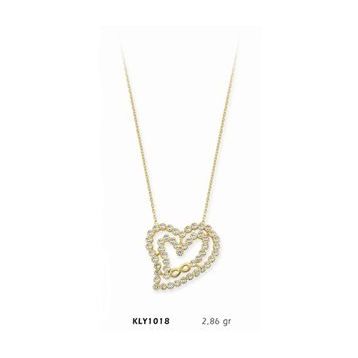 Harem Altın KLY1018 14 Ayar Altın Kalp Kolye