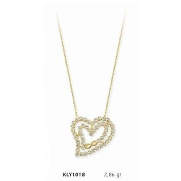 Harem Altın KLY1018 14 Ayar Altın Kalp Kolye