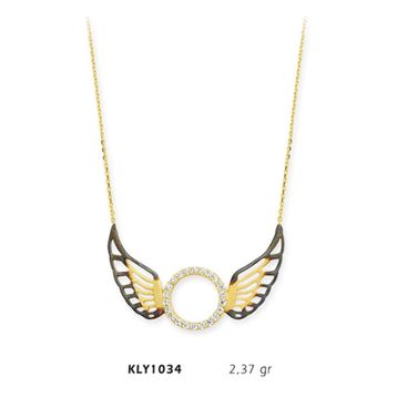 Harem Altın KLY1034 14 Ayar Altın Melek Kanadı Kolye