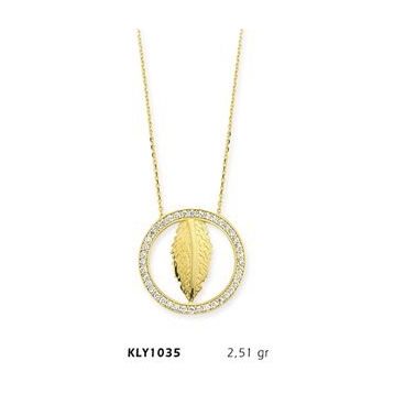Harem Altın KLY1035 14 Ayar Altın Yaprak Kolye