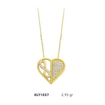 Harem Altın KLY1037 14 Ayar Altın Sonsuz Kalp Kolye