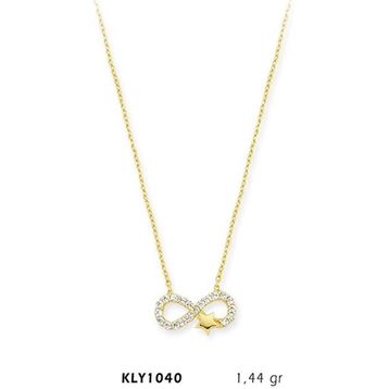 Harem Altın KLY1040 14 Ayar Altın Sonsuz Yıldız Kolye