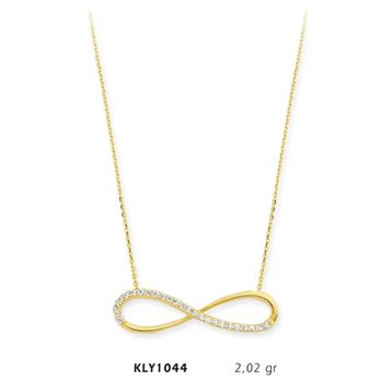Harem Altın KLY1044 14 Ayar Altın Sonsuzluk Kolye