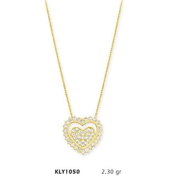 Harem Altın KLY1050 14 Ayar Altın Kalp Kolye