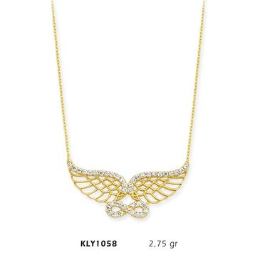 Harem Altın KLY1058 14 Ayar Altın Melek Kanadı Sonsuzluk Kolye