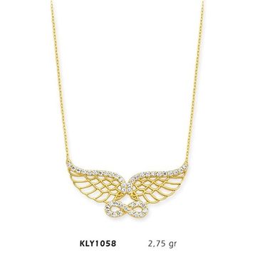 Harem Altın KLY1058 14 Ayar Altın Melek Kanadı Sonsuzluk Kolye