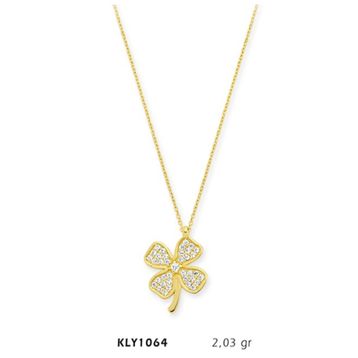 Harem Altın KLY1064 14 Ayar Altın Yonca Kolye