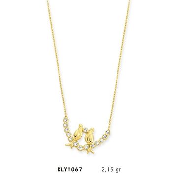 Harem Altın KLY1067 14 Ayar Altın Çift Kuş Kolye