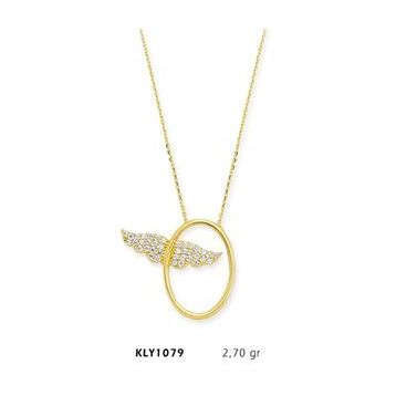 Harem Altın KLY1079 14 Ayar Altın Melek Kanadı Kolye Kolye