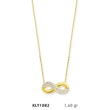 Harem Altın KLY1082 14 Ayar Altın Sonsuzluk Kolye