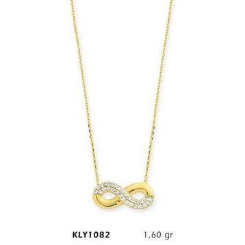 Harem Altın KLY1082 14 Ayar Altın Sonsuzluk Kolye