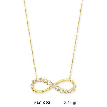 Harem Altın KLY1092 14 Ayar Altın Sonsuzluk Kolye
