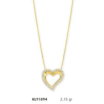 Harem Altın KLY1094 14 Ayar Altın Kalp Kolye