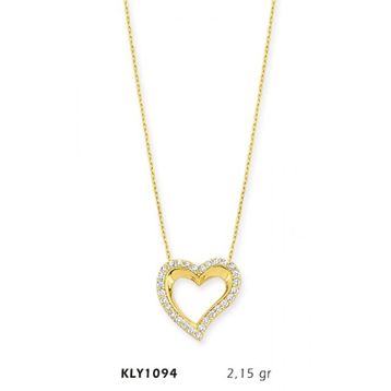 Harem Altın KLY1094 14 Ayar Altın Kalp Kolye