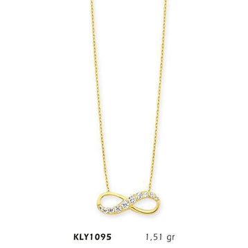 Harem Altın KLY1095 14 Ayar Altın Sonsuzluk Kolye