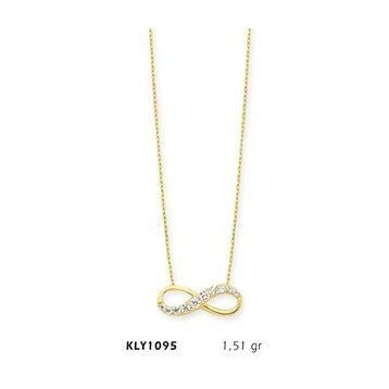 Harem Altın KLY1095 14 Ayar Altın Sonsuzluk Kolye