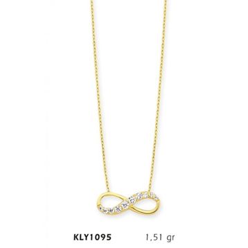 Harem Altın KLY1095 14 Ayar Altın Sonsuzluk Kolye