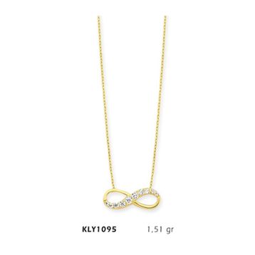 Harem Altın KLY1095 14 Ayar Altın Sonsuzluk Kolye
