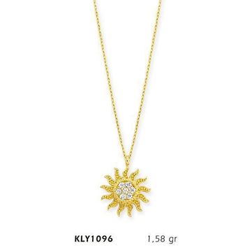 Harem Altın KLY1096 14 Ayar Altın Güneş Kolye