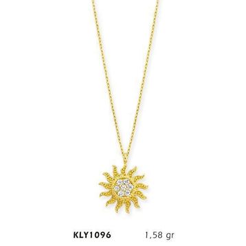 Harem Altın KLY1096 14 Ayar Altın Güneş Kolye