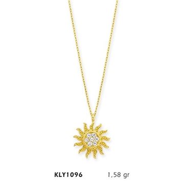 Harem Altın KLY1096 14 Ayar Altın Güneş Kolye