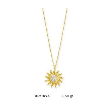 Harem Altın KLY1096 14 Ayar Altın Güneş Kolye