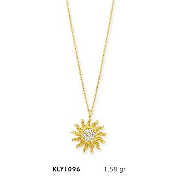 Harem Altın KLY1096 14 Ayar Altın Güneş Kolye
