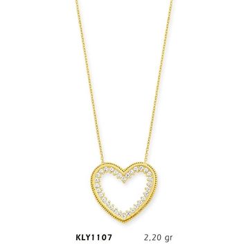 Harem Altın KLY1107 14 Ayar Altın Kalp Kolye