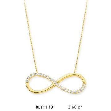 Harem Altın KLY1113 14 Ayar Altın Sonsuzluk Kolye