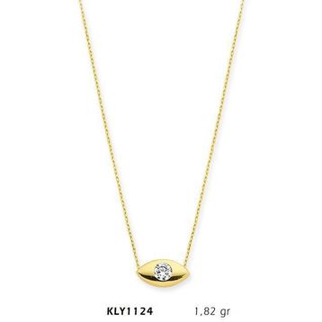 Harem Altın KLY1124 14 Ayar Altın Tektaş Kolye