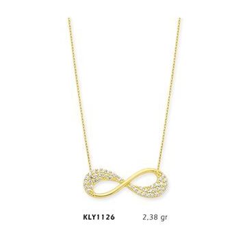 Harem Altın KLY1126 14 Ayar Altın Sonsuzluk Kolye