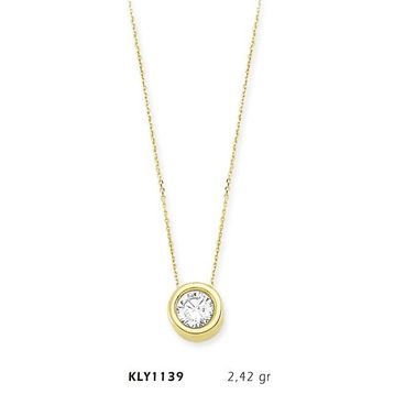 Harem Altın KLY1139 14 Ayar Altın Tektaş Kolye