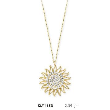 Harem Altın KLY1153 14 Ayar Altın Güneş Kolye
