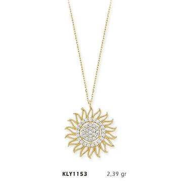 Harem Altın KLY1153 14 Ayar Altın Güneş Kolye