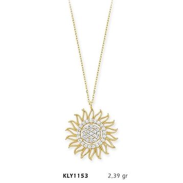 Harem Altın KLY1153 14 Ayar Altın Güneş Kolye