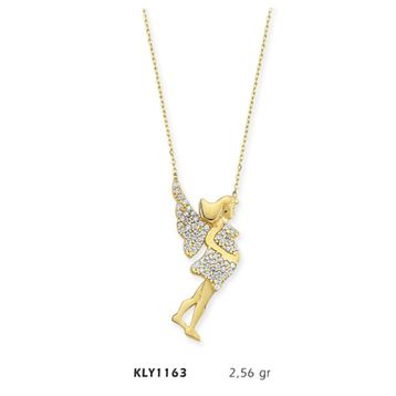 Harem Altın KLY1163 14 Ayar Altın Melek Kolye