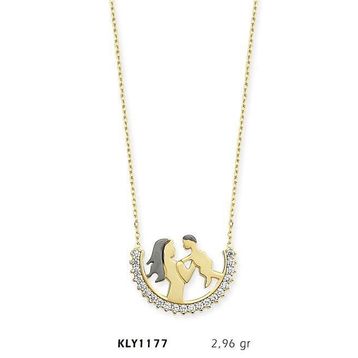 Harem Altın KLY1177 14 Ayar Altın Anne Bebek Kolye