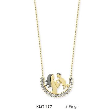Harem Altın KLY1177 14 Ayar Altın Anne Bebek Kolye