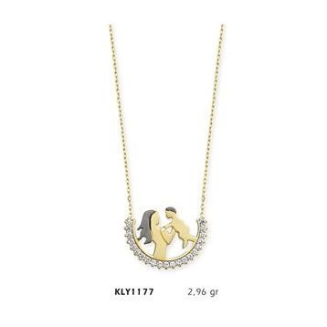 Harem Altın KLY1177 14 Ayar Altın Anne Bebek Kolye