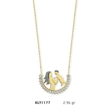 Harem Altın KLY1177 14 Ayar Altın Anne Bebek Kolye