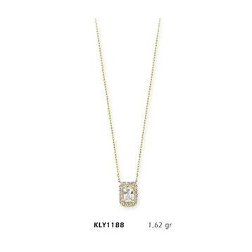 Harem Altın KLY1188 14 Ayar Altın Tektaş Prenses Kolye