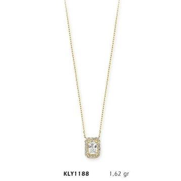 Harem Altın KLY1188 14 Ayar Altın Tektaş Prenses Kolye