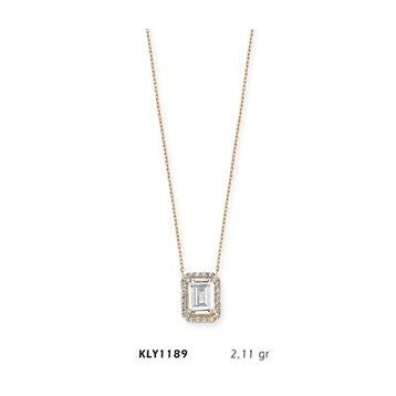 Harem Altın KLY1189 14 Ayar Altın Baget Model Kolye