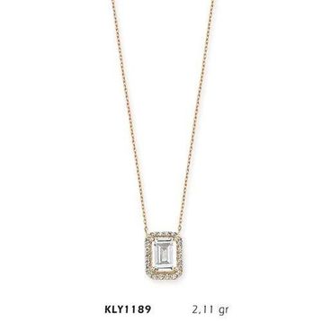 Harem Altın KLY1189 14 Ayar Altın Baget Model Kolye