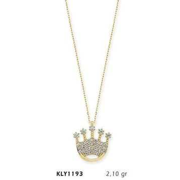 Harem Altın KLY1193 14 Ayar Altın Kral Tacı Kolye