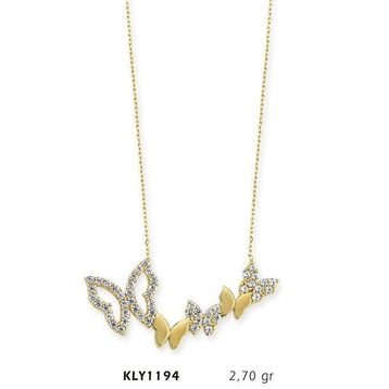 Harem Altın KLY1194 14 Ayar Altın Kelebek Kolye