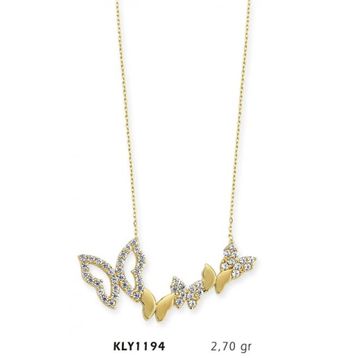 Harem Altın KLY1194 14 Ayar Altın Kelebek Kolye