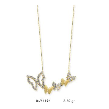 Harem Altın KLY1194 14 Ayar Altın Kelebek Kolye